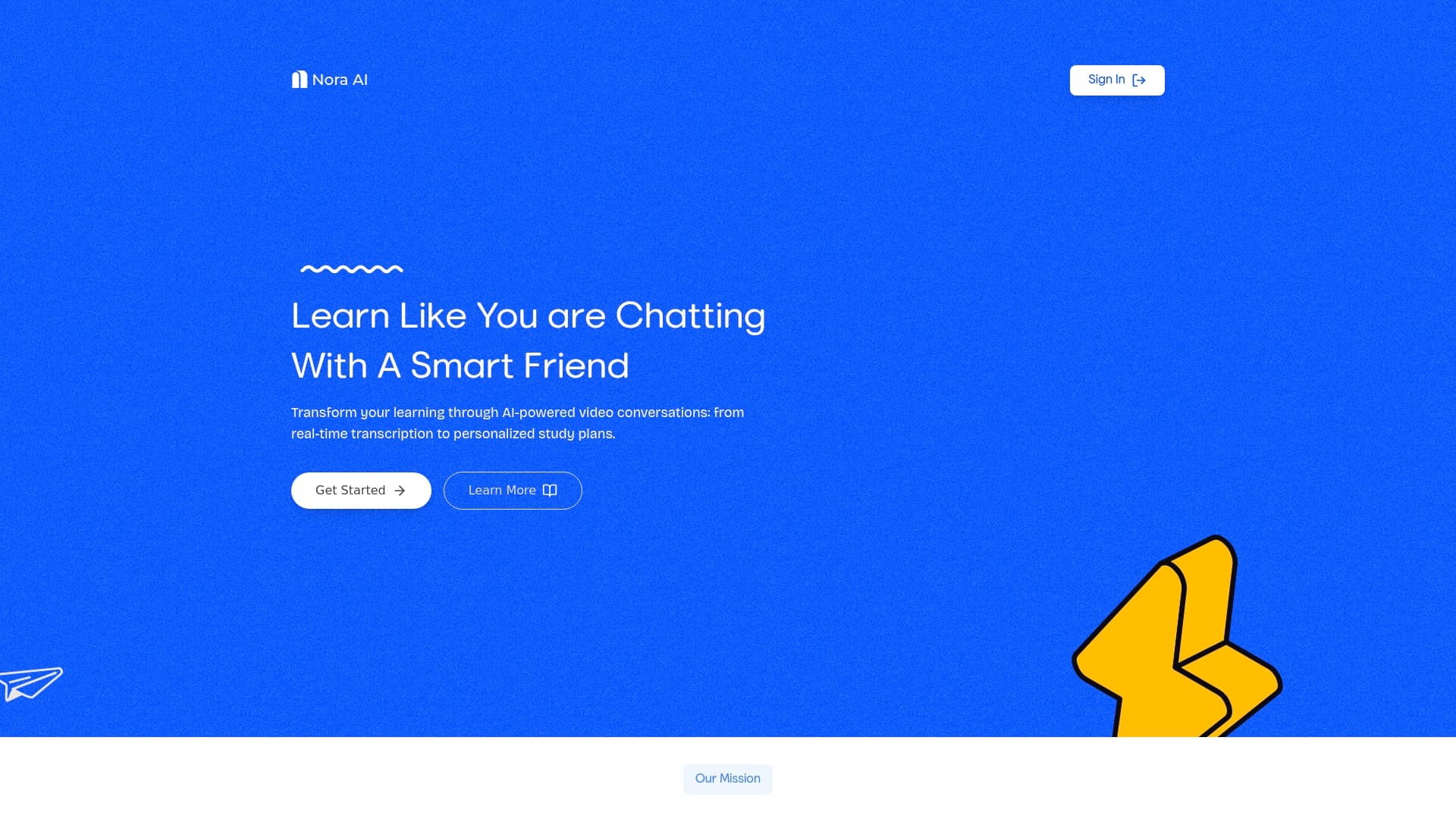 Screenshot of Learn Like You are Chatting With A Smart Friend