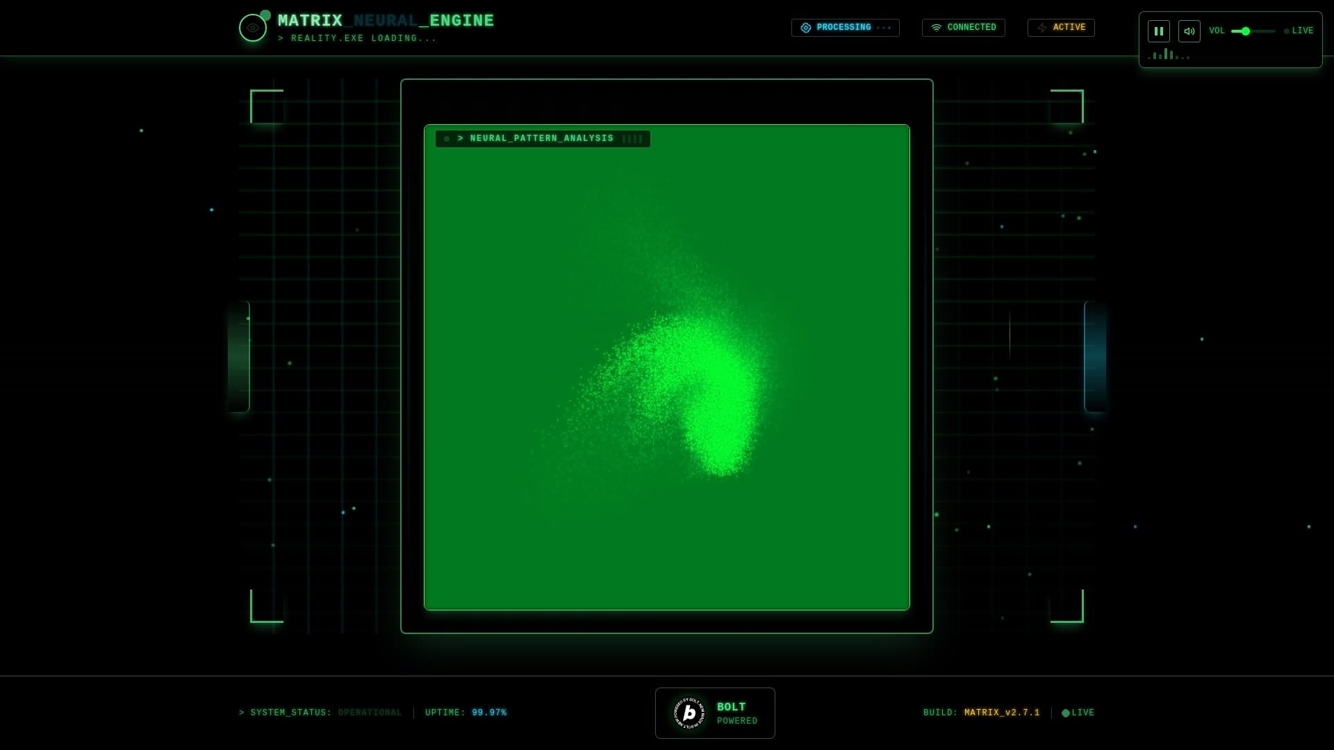 Screenshot of Matrix Neural Engine