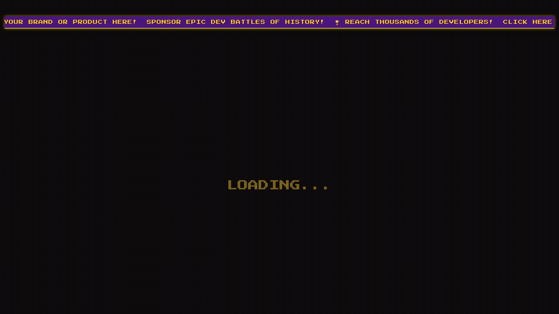 Screenshot of GITHUB BATTLE SETUP