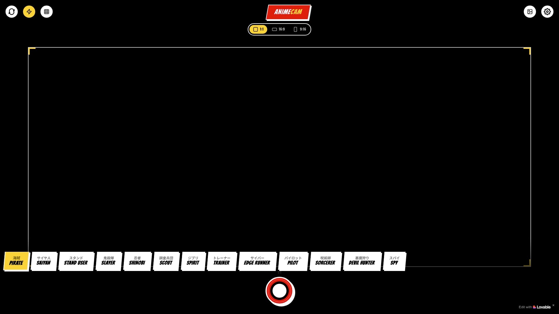 Screenshot of AnimeCam - AI Anime Transformation