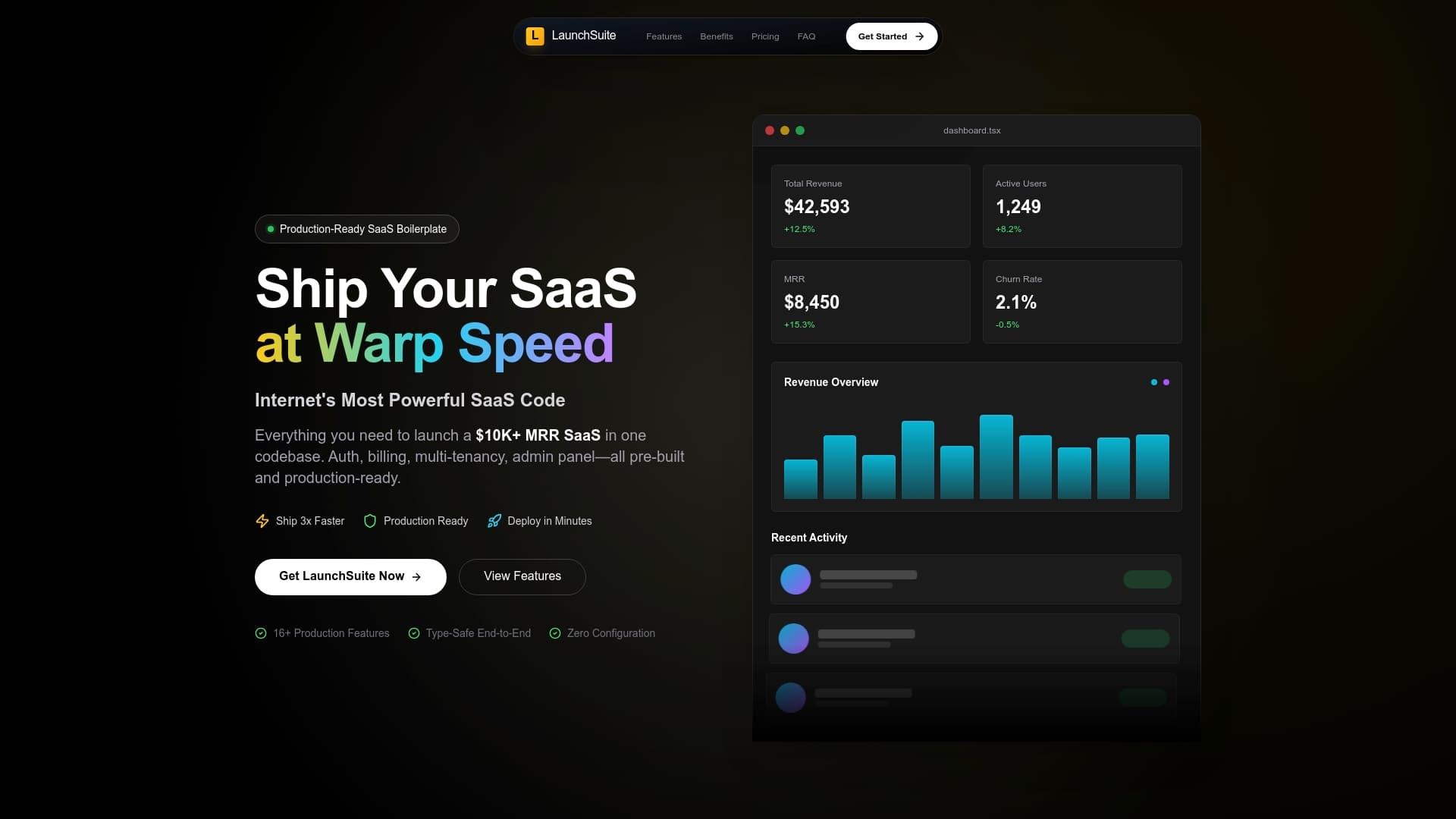 Screenshot of B2B Multi-Tenant SaaS Boilerplate