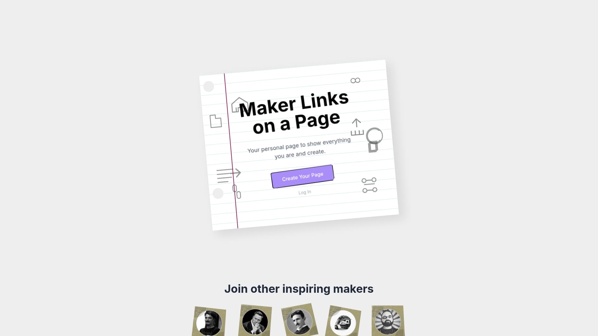 Screenshot of MakerLinks.page - Free, simple, and easy link in bio.