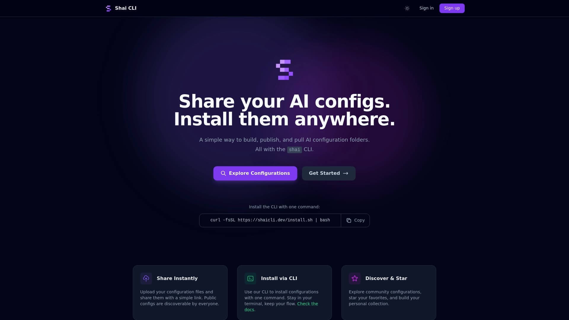 Screenshot of AI Config Organizer
