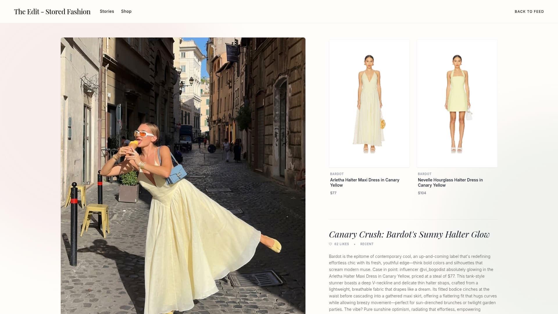 Screenshot of Instagram Shoppable Content Tool