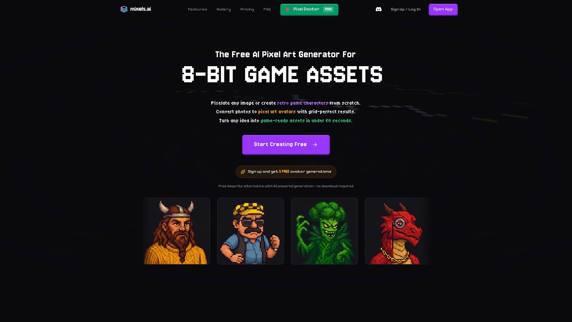 Screenshot of Pixel Art Studio