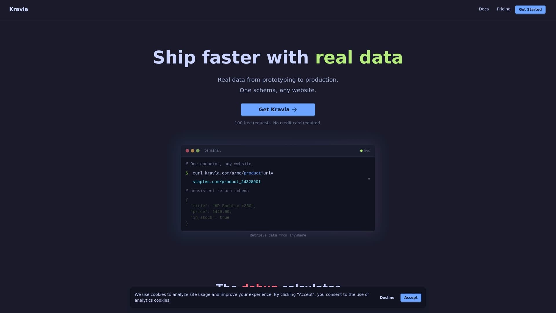 Screenshot of Kravla