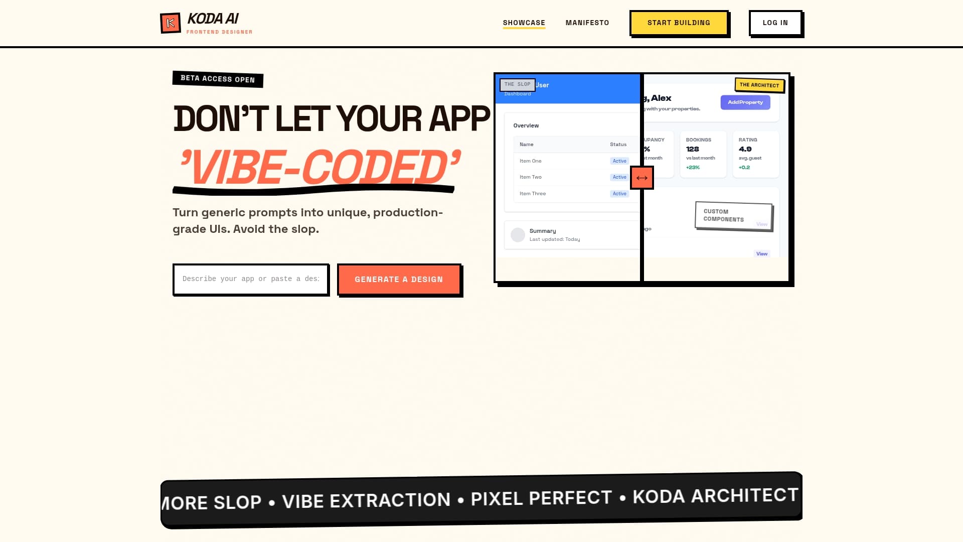 Screenshot of Koda - App Generator