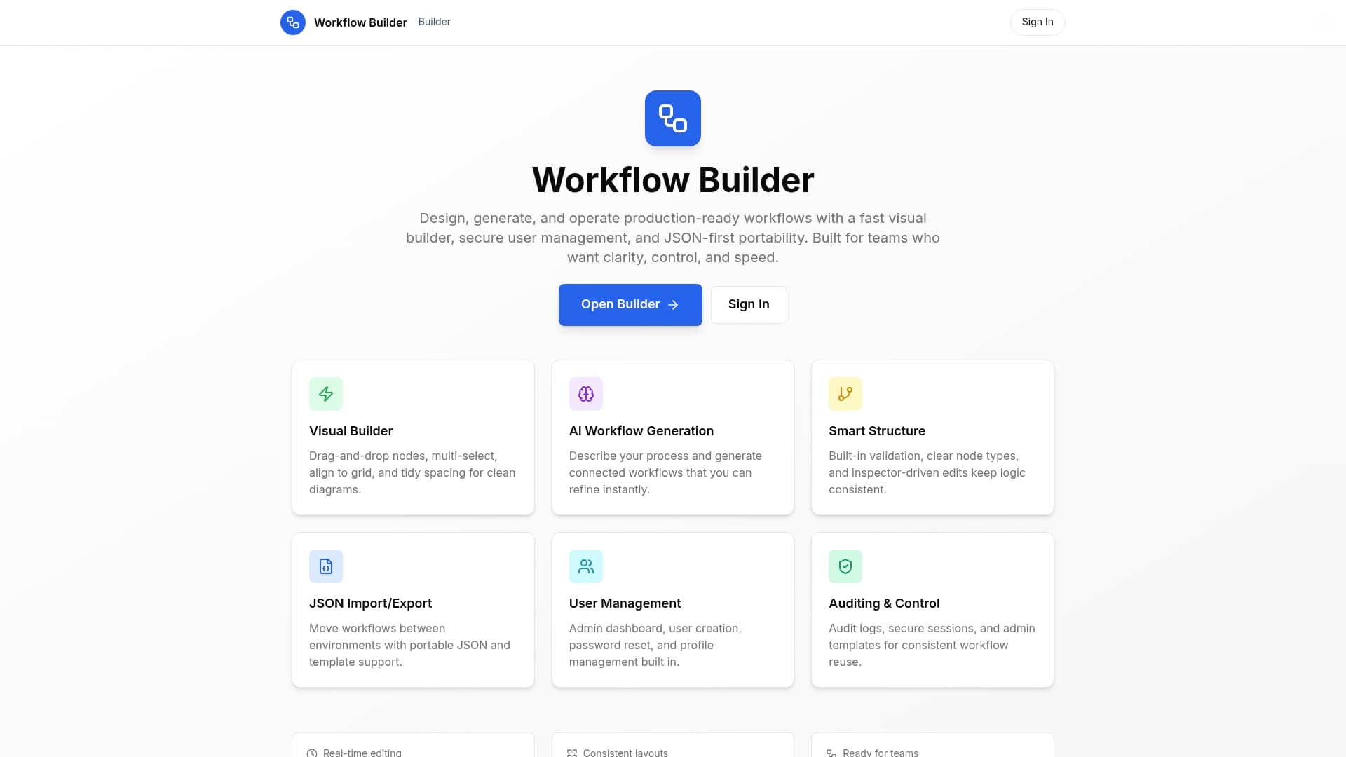 Workflow Builder by @shashankshekhar2909 - Vibehackers